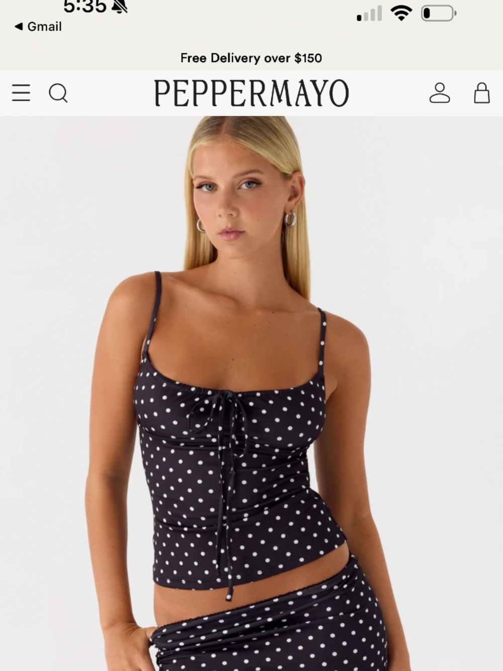 BNWT Peppermayo top